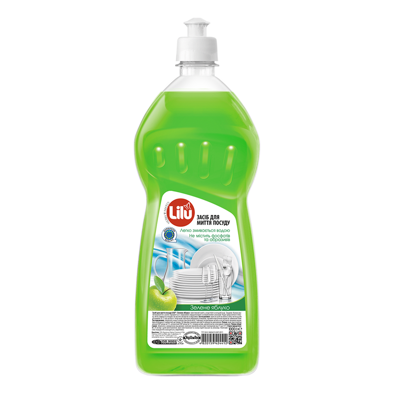 Засіб для миття посуду LILU® «Зелене яблуко»